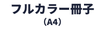 フルカラー冊子（A4）